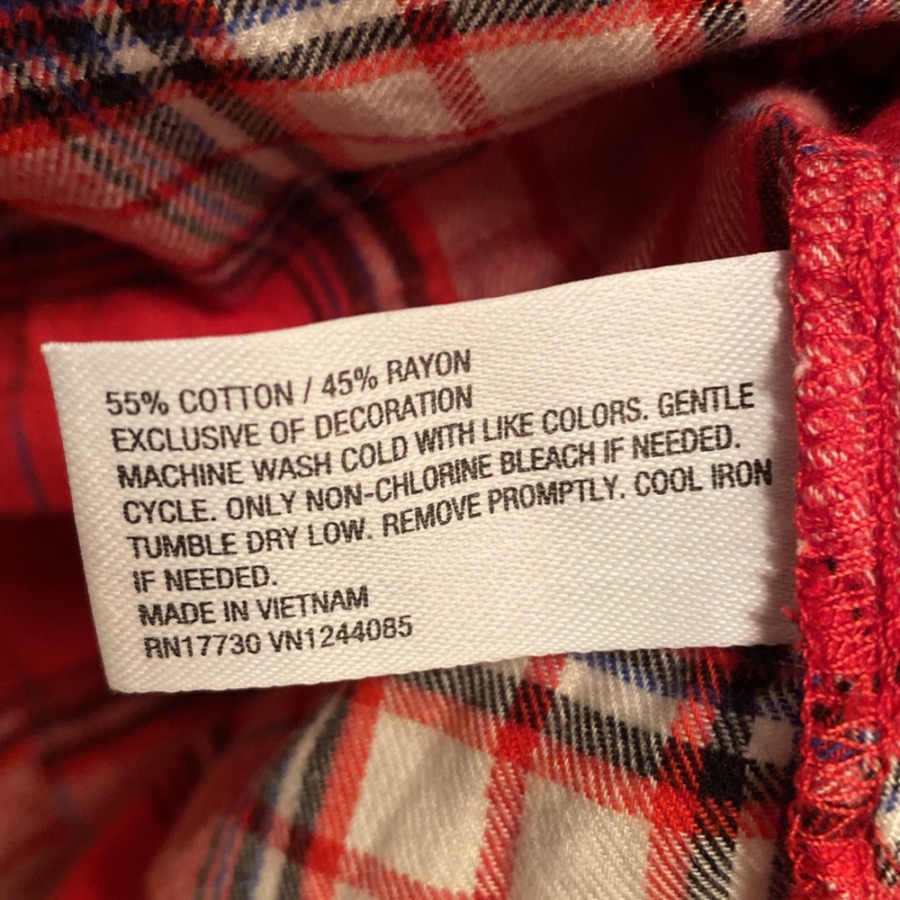 Colsie Red Plaid Cami…size S - Picture 4 of 5